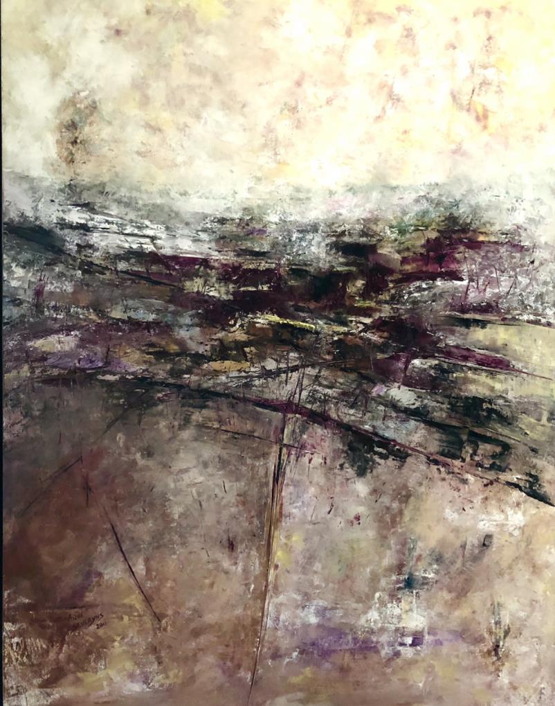 Illusion, peinture abstraite d’Anne Severyns